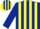 Silk - Dark Blue and Yellow stripes, Dark Blue sleeves