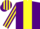 Silk - Purple, yellow stripe, striped sleeves and cap