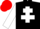 Silk - Black, White Cross Of Lorraine, Sleeves, red cap