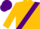 Silk - Gold, purple sash, purple cuff on gold sleeves, purple cap