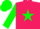 Silk - Rose body, green star, green arms, green cap
