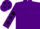 Silk - Purple, black & white 'jv' purple sleeves, black diamonds