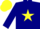 Silk - Navy, yellow star, yellow band on sleeves, navy cap