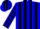 Silk - Blue, black striped, blue, black striped sleeves, black, blue striped cap