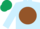 Silk - Light Blue, Brown disc, Dark Green cap