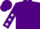 Silk - Purple, white quarter moon, white stars on sleeves, purple cap