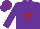 Silk - Purple, maroon star and star on cap