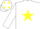 Silk - White, yellow star and spots on cap