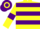 Silk - Yellow and Purple hoops, Yellow sleeves, Purple armlets, hooped cap
