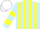 Silk - LIGHT BLUE and YELLOW stripes, hooped sleeves, WHITE cap