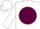 Silk - White, white 'c' on maroon ball, white cap