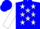 Silk - Blue, white 'villarreal' and stars, brown race horse, white 'a v' and star on slvs, blue cap