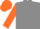 Silk - grey, orange sleeves, orange cap, grey peak