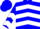 Silk - Blue, white 's', white chevrons on seeves