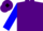Silk - Purple with blue sleeves, with diamond jb on back