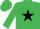 Silk - Emerald Green, Black star