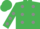 Silk - Emerald green, grey spots