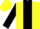 Silk - Yellow, black stripe, black sleeves, yellow cap