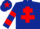 Silk - Dark blue, red cross of lorraine, hooped sleeves and star on cap