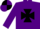 Silk - Purple, black maltese cross, black & purple quartered cap