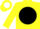 Silk - Yellow, white ''g/w'' on black ball