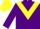 Silk - Purple, Yellow Chevron, Purple sleeves, Yellow Cap