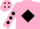 Silk - Pink, Black diamond, Pink sleeves, Black diamonds and cap