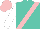 Silk - Turquoise, pink sash and cap, white sleeves