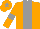 Silk - Orange body, grey stripe, orange arms, grey armlets, orange cap, grey star