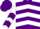 Silk - Purple, white chevrons, white sleeves, purple chevrons