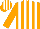 Silk - Orange And White Stripes, Orange And White striped Cap