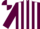 Silk - Maroon and White stripes, Maroon sleeves, quartered cap.