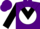 Silk - Purple body, white cross of lorraine, white arms, purple cap, purple purple