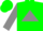 Silk - Ligth green body, grey triangle, grey arms, ligth green cap