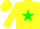 Silk - Yellow body, green star, yellow arms, yellow cap, green yellow