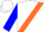 Silk - White, orange sash, blue sleeves