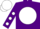 Silk - Purple, purple 'pbm' on white disc, white dots on sleeves, purple and white cap