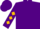 Silk - Purple, white star and armlets, quartered cap