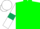 Silk - Ligth green body, white arms, dark green armlets, white cap