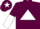Silk - maroon, white triangle, maroon and white halved sleeves, maroon cap, white star