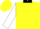 Silk - Yellow, black collar, black bordered white pannel with black and yellow diagram, black and yellow diagram on white sleeves, yellow cap