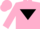 Silk - Pink, black inverted triangle, pink cap