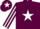 Silk - Maroon, white star, striped sleeves and star on cap