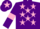 Silk - Purple, pink stars, armlets and star on cap