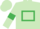 Silk - light green, emerald green hollow box, light green arms, emerald green armlets, light green cap