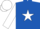 Silk - royal Blue, White Star, White Arms, White Cap