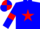 Silk - blue, red star, blue sleeves, red armlets, blue cap, red quarters