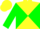 Silk - Yellow body, ligth green diabolo, ligth green arms, yellow diaboloes, yellow cap