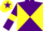Silk - Purple and yellow diabolo, purple sleeves, yellow armlets, yellow cap, purple star