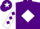 Silk - Purple, white diamond, white sleeves, purple diamonds, purple cap, white star